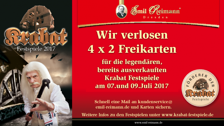 Wir verlosen 4 x 2 Freikarten