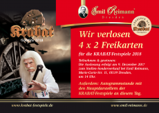 4x 2 Freikarten für die KRABAT-Festspiele 2018 4x 2 Freikarten für die KRABAT-Festspiele 2018
